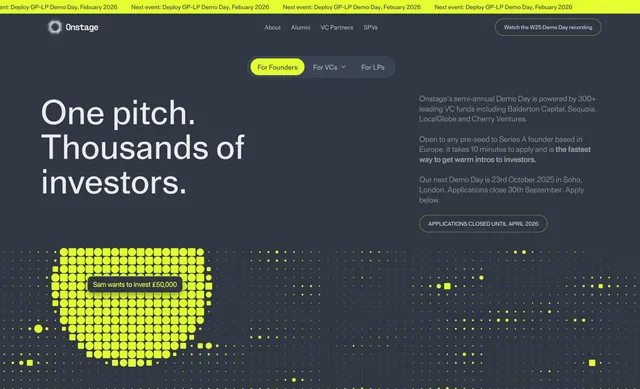 Onstage W25 demo day: 21 startups pitch to 200+ investors